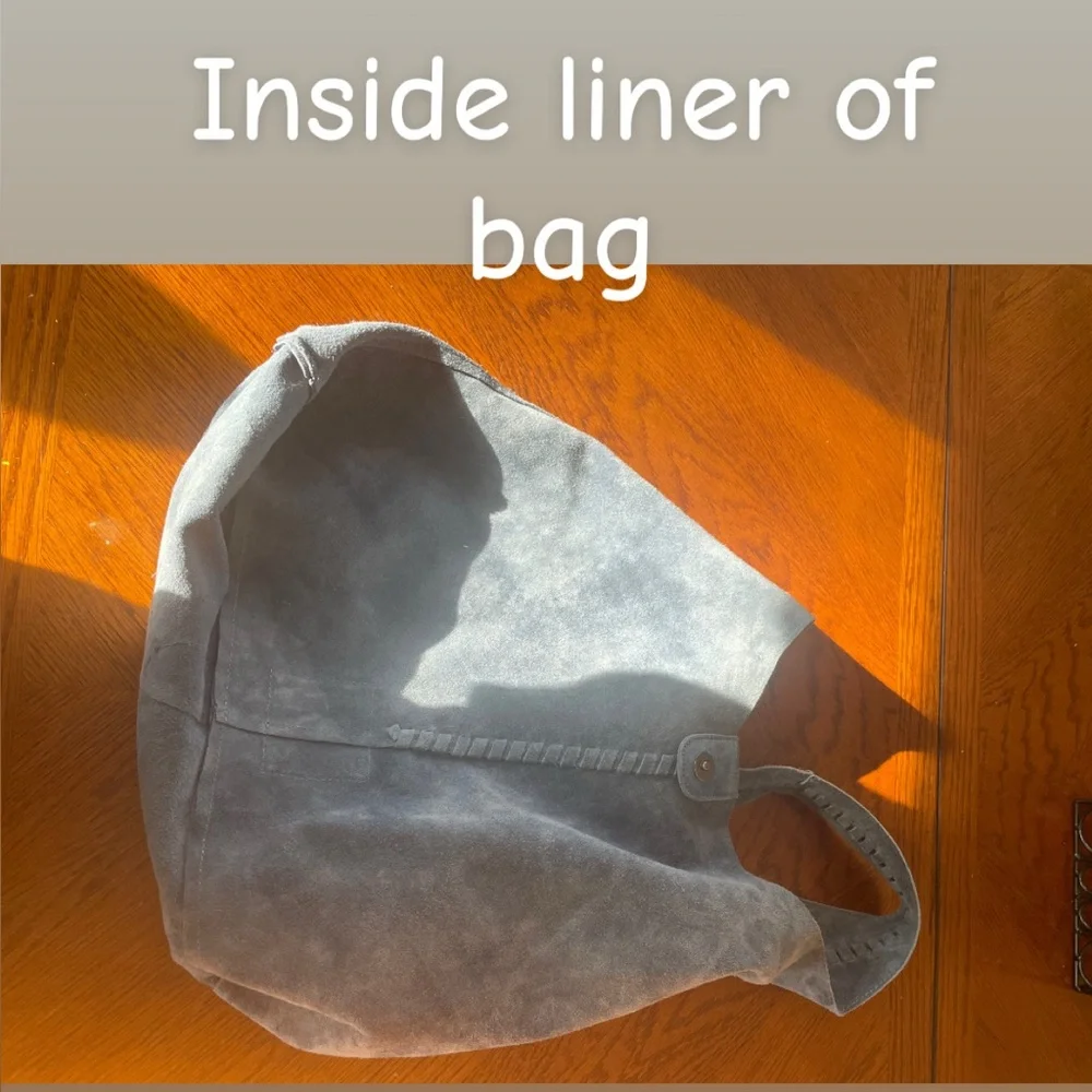 Haute Hippie Blue Suede Purse - Picture 14 of 15